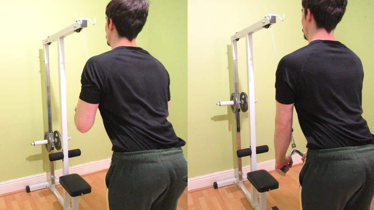 V Bar Cable Tricep Pushdown Pressdown Tutorial