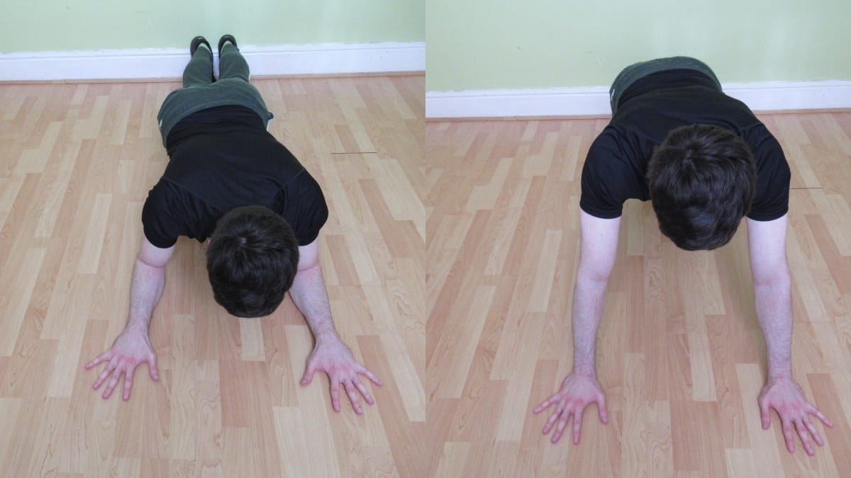 A man doing bodyweight triceps extensions for calisthenics