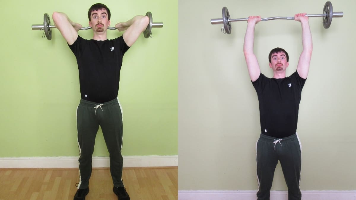 How to do a cambered bar/EZ bar overhead tricep extension