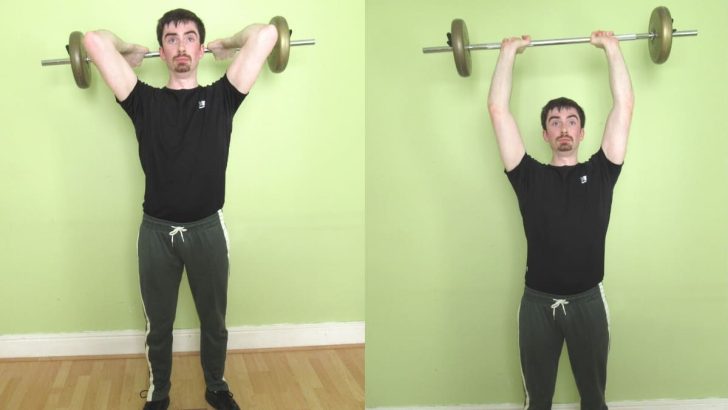 How to do the standing barbell French press exercise for your triceps