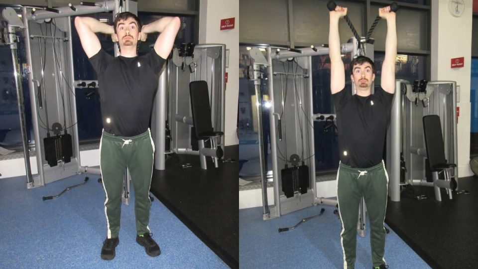 Standing Dumbbell Overhead Tricep Extension (How to Guide)