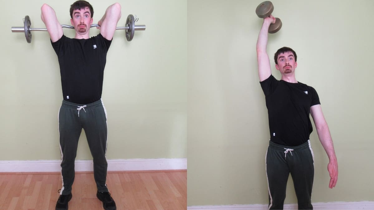 One Arm Seated Dumbbell Tricep Extension Tutorial