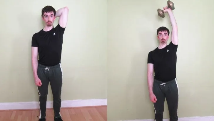 How to do a standing and seated dumbbell single arm French press