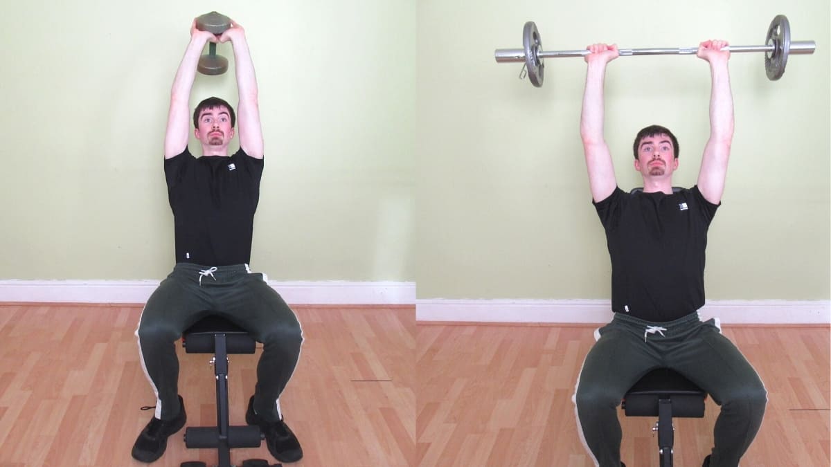 Seated French Press Tutorial (Barbell)