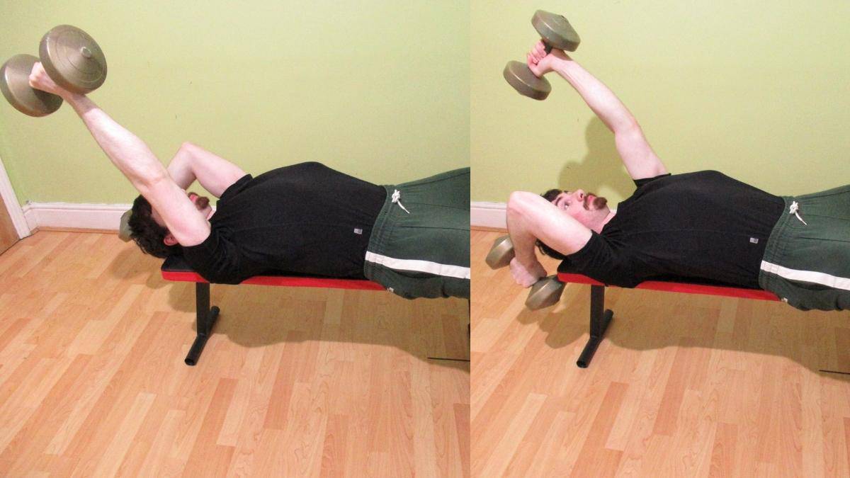 How to do an alternating dumbbell lying triceps extension