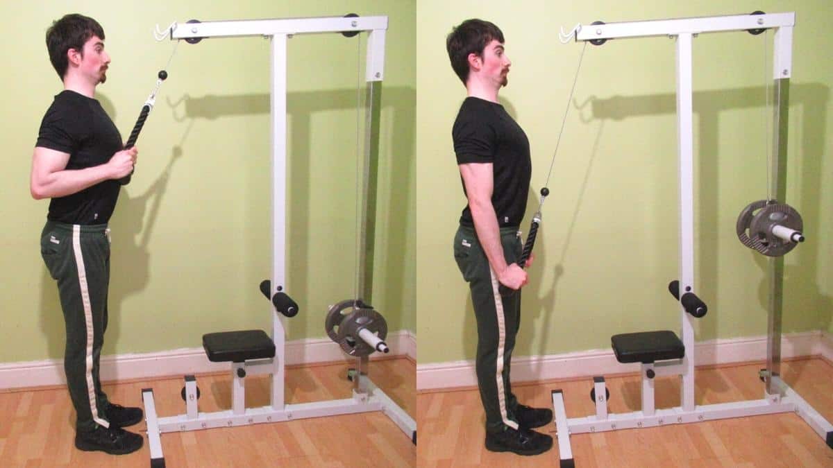 How to perform a tricep drag pushdown