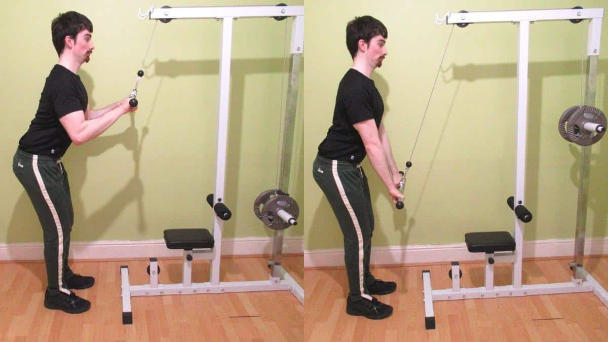 How to perform a cable EZ bar tricep pushdown