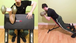 A man demonstrating some of the best short head bicep exercises that you can do to build muscle