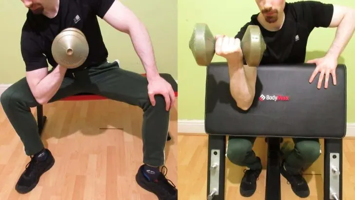Concentration curls vs preacher curls: What&rsquo;s the difference?