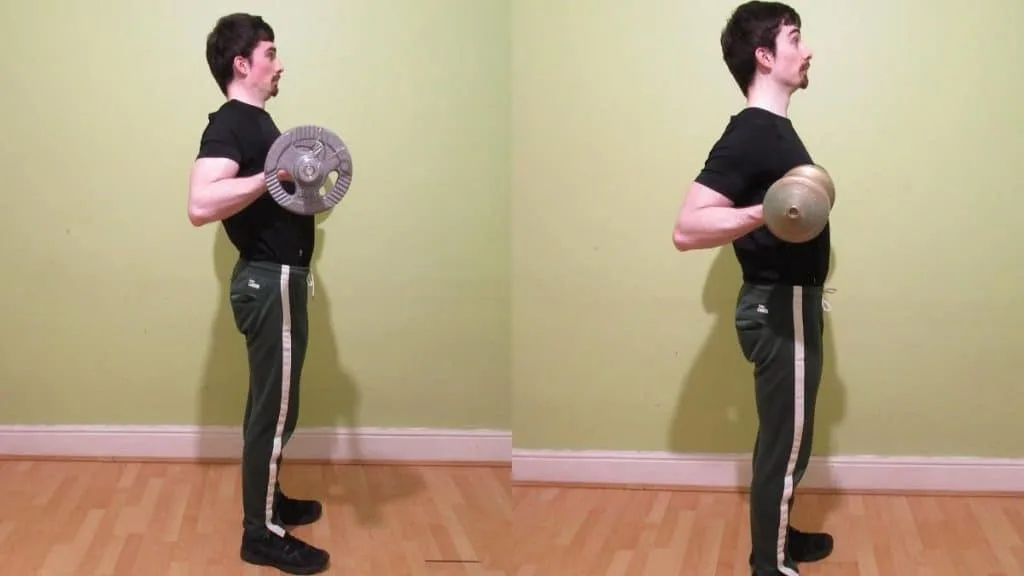 A man demonstrating some good drag curl variations for training the biceps