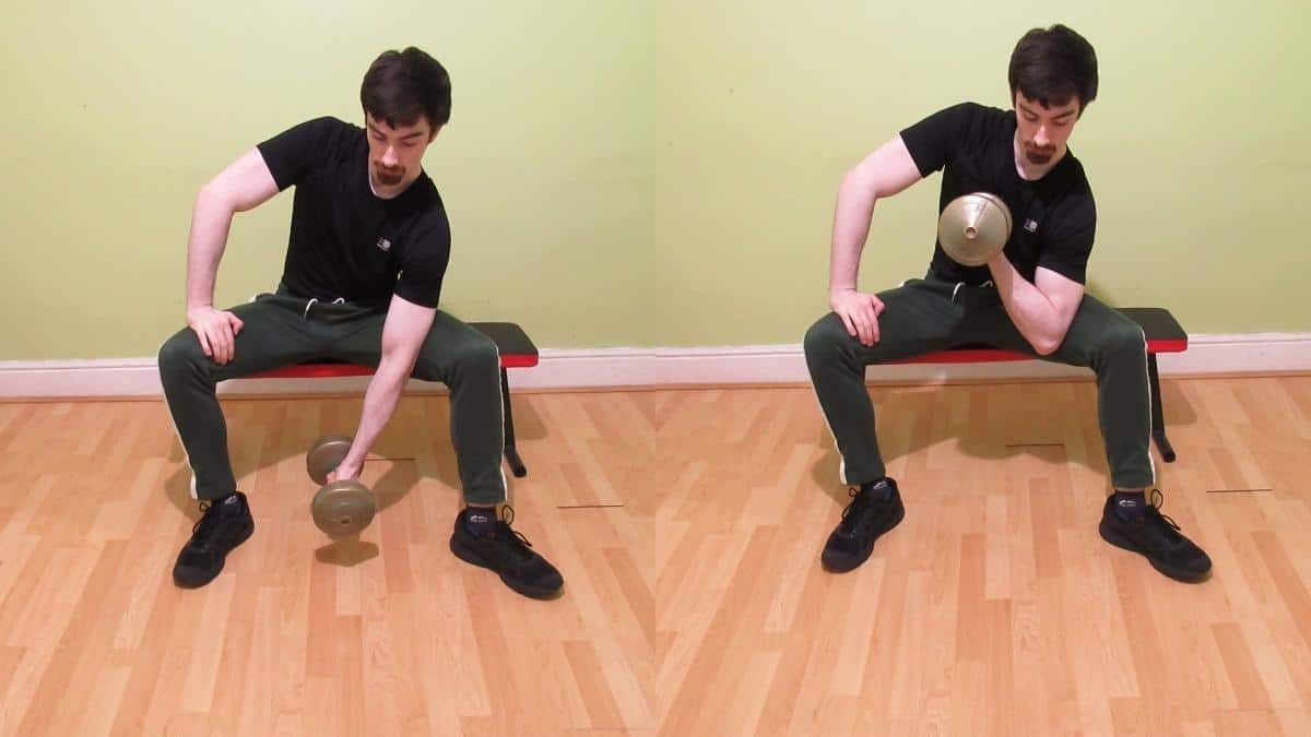 How to do concentration curls with dumbbells (seated and standing)