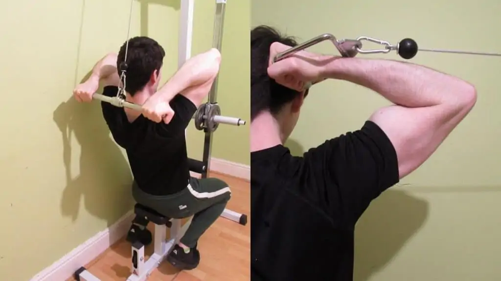 A man demonstrating some good guillotine curl alternatives