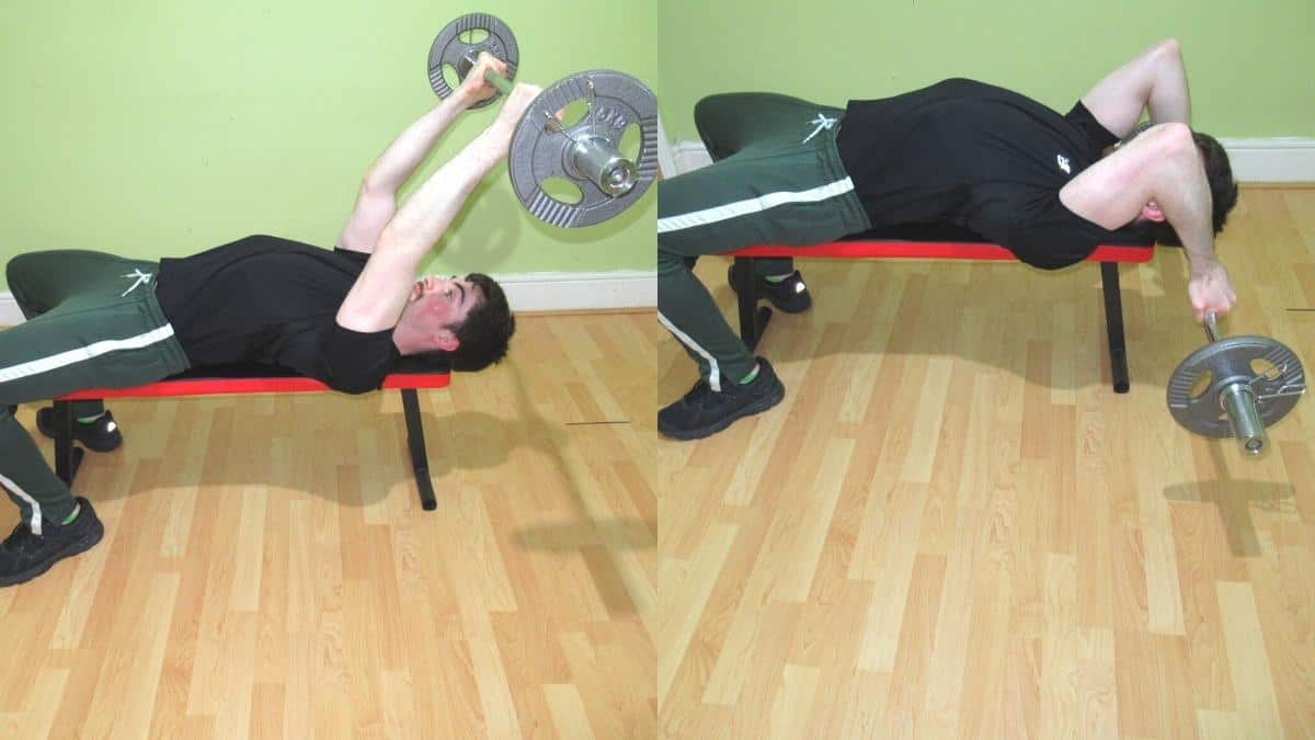 Reverse grip skull crushers: Safe for building your triceps?