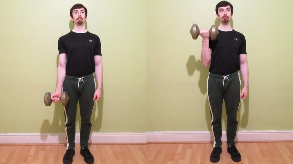 One Arm Dumbbell Curl Tutorial (Biceps)