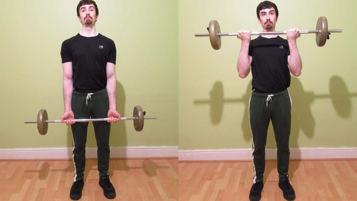 How to do a standing barbell bicep curl with the proper form