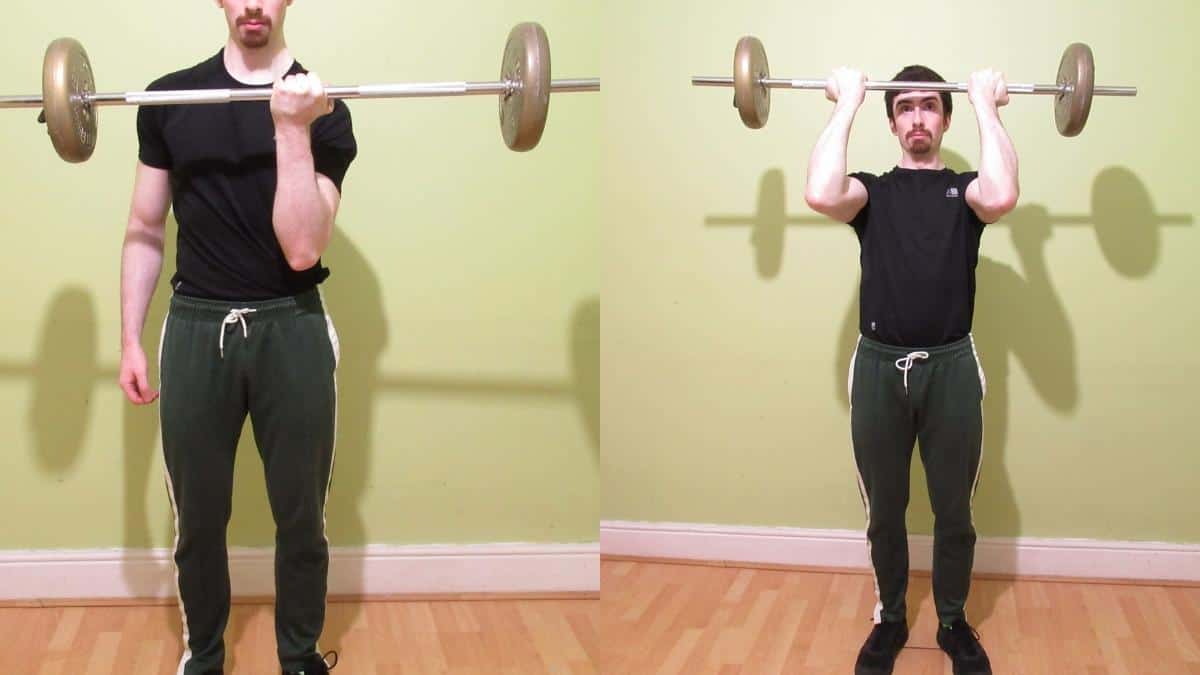 A man demonstrating some unique bicep workouts and unusual exercises that you can do