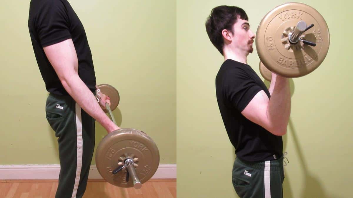 Wide Grip Standing Barbell Curl: Full Tutorial