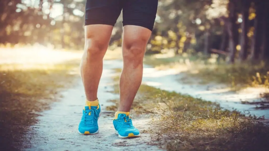 A runner showing his 14.5 inch calves