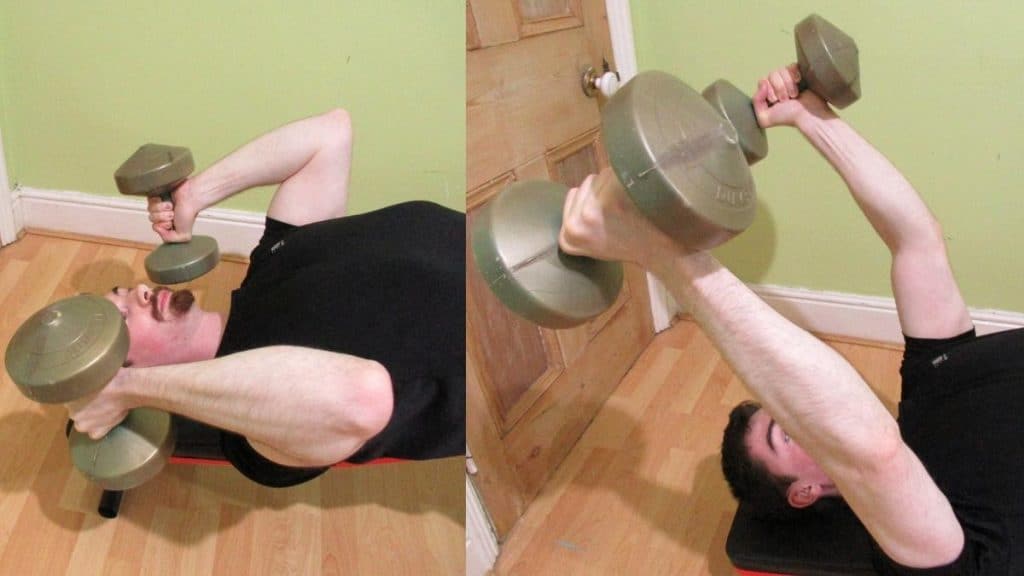 A man doing some anconeus muscle exercises