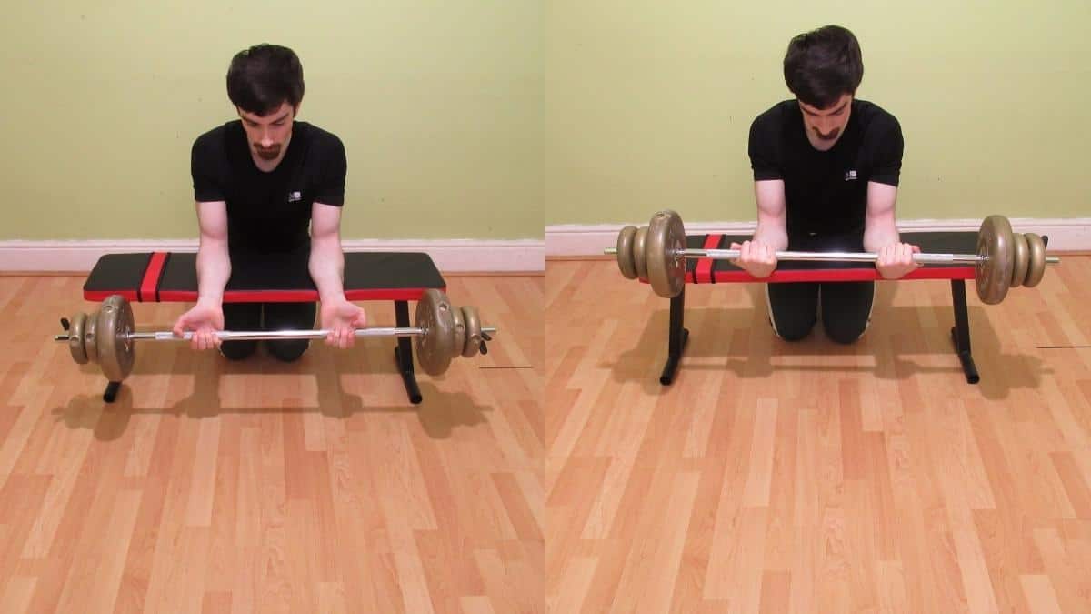 A man showing that forearm exercises are necessary to build lower arm strength