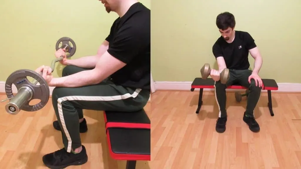 A man demonstarting some behind the back wrist curl alternatives