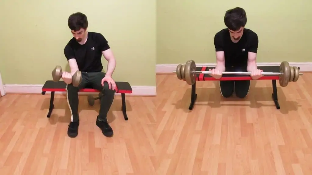 A man showing you the best forearm workout for mass