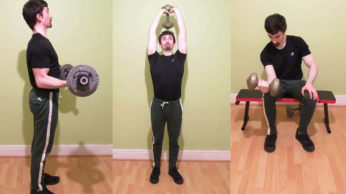 Try this bicep tricep and forearm workout for more arm size!