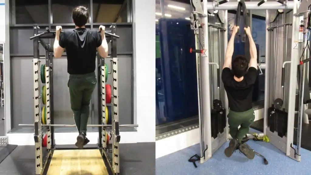 A man performing some body weight forearm exercises during his workout