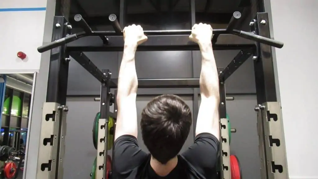 A man performing a bodyweight forearm workout