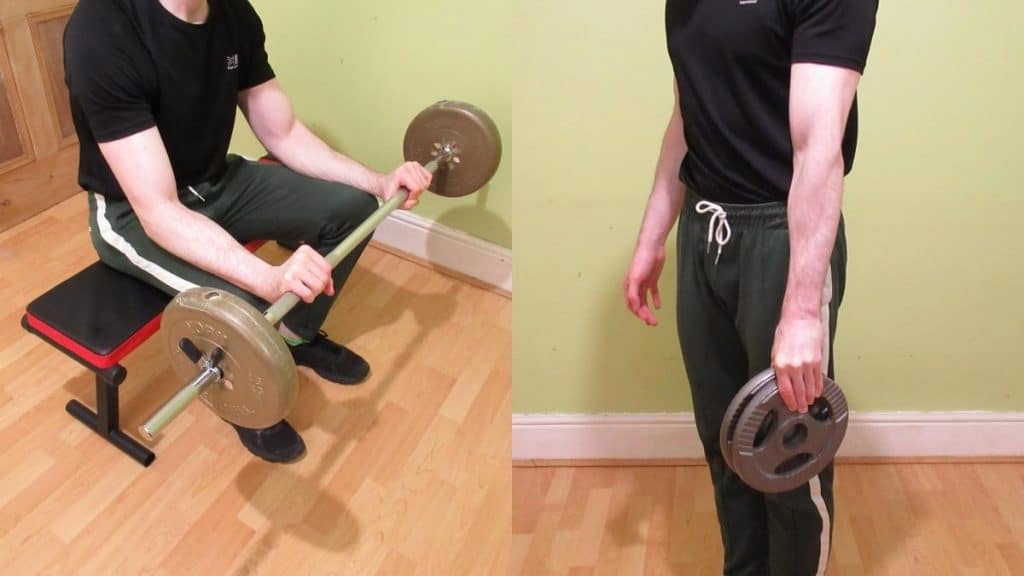 A man demonstrating some good forearm and wrist exercises