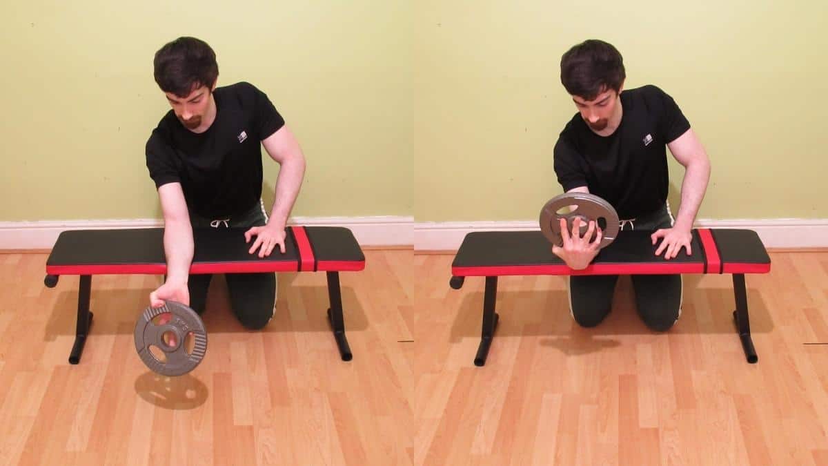 Plate wrist curl: Learn how to do this intense forearm drill properly
