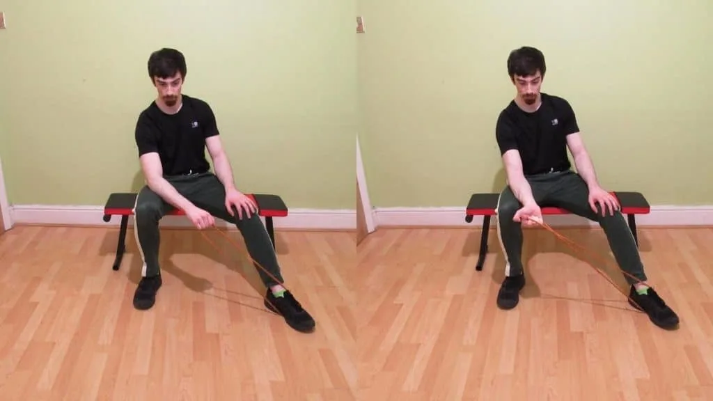 A man performing some supination exercises for his forearm