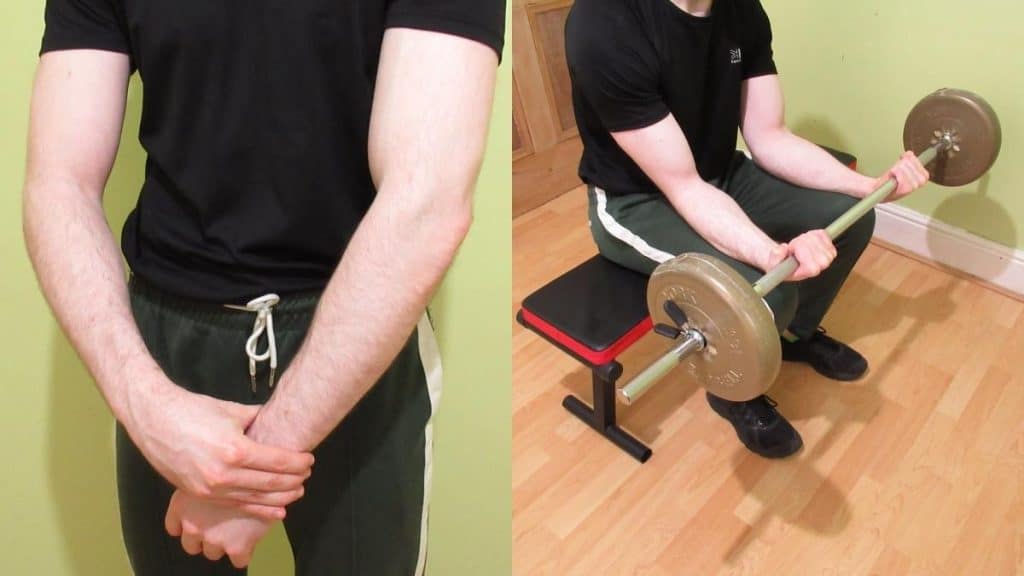 A man demonstrating how wrist curls can be bad
