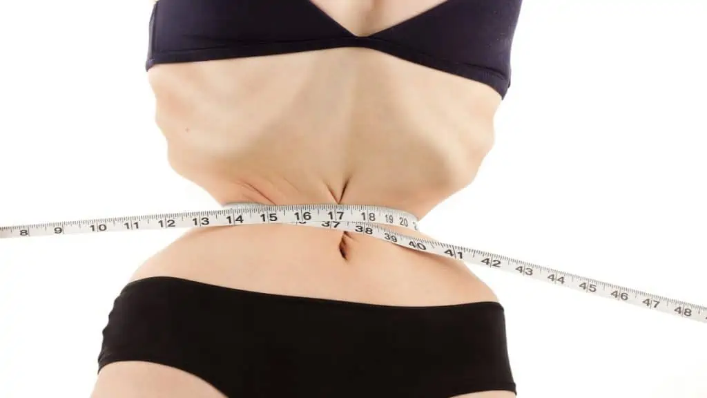 A woman with a 17 inch waist size