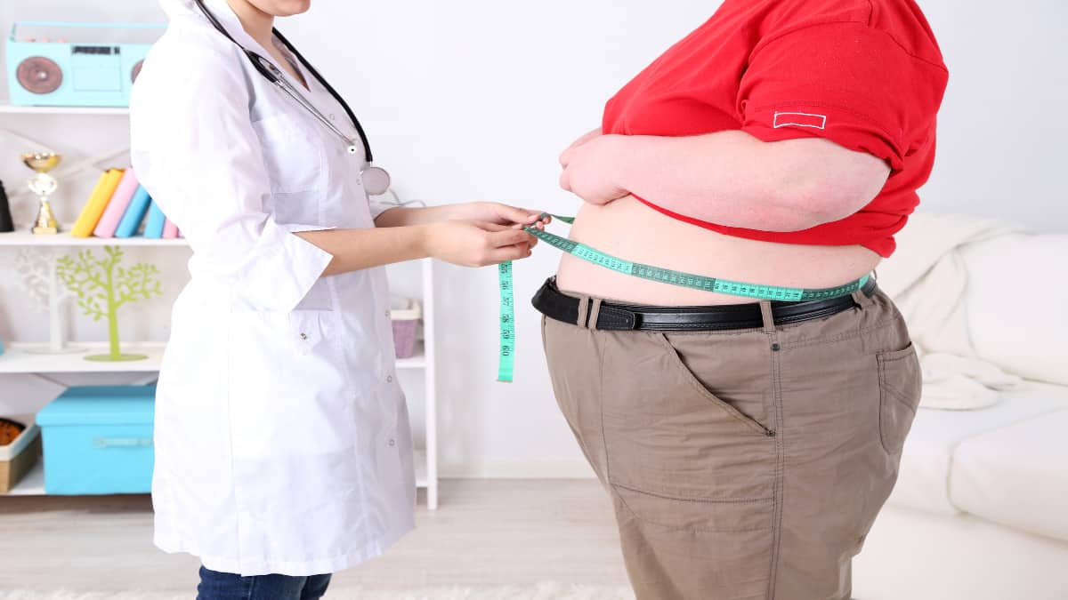 Why is having a 53 inch waist so bad for your health?