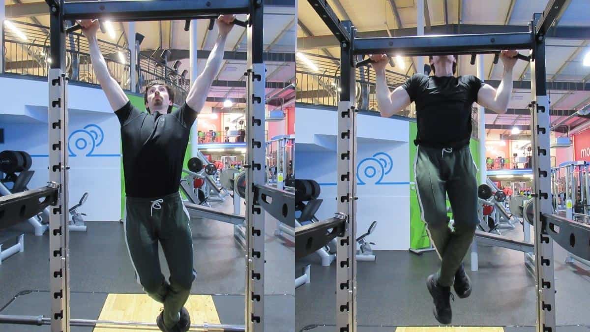 A man showing that pull ups work the triceps