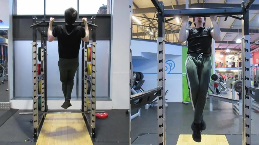 A man doing some pull ups for his triceps