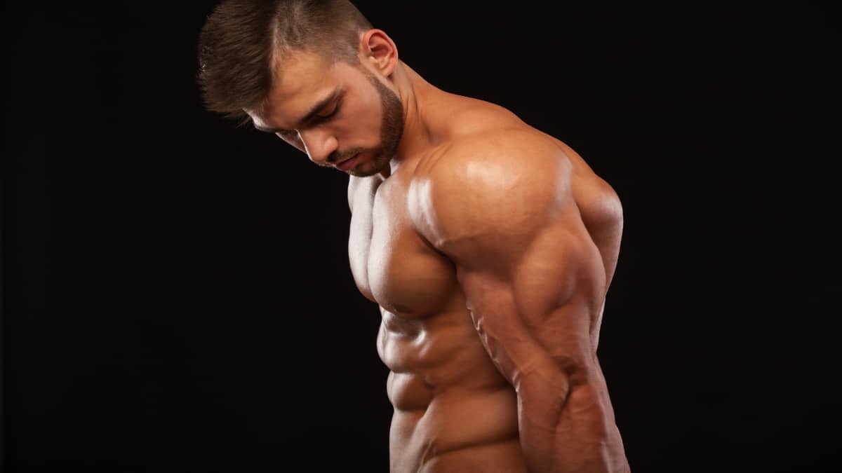 A bodybuilder who made an epic tricep transformation