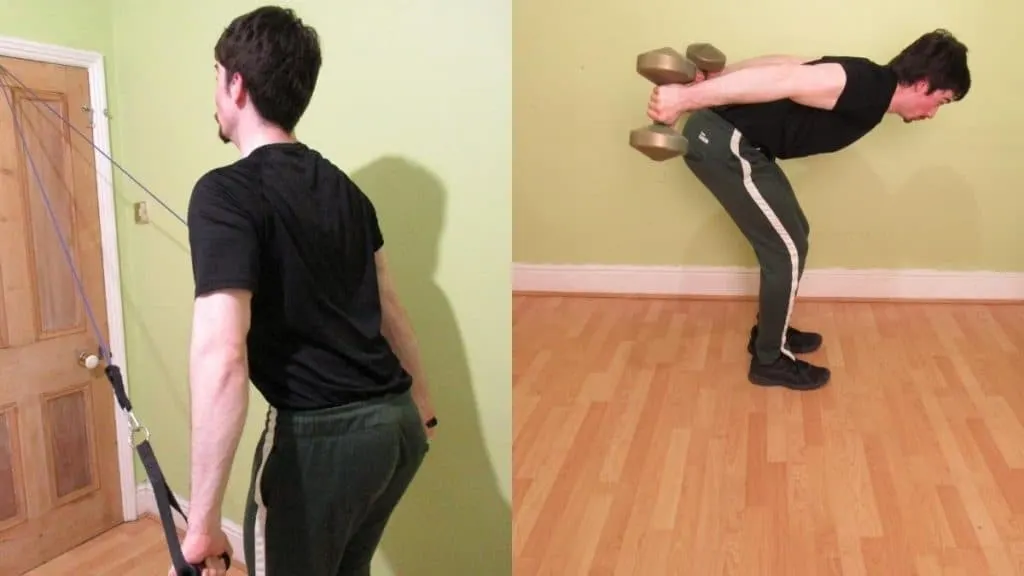 A man demonstrating how to challenge your triceps