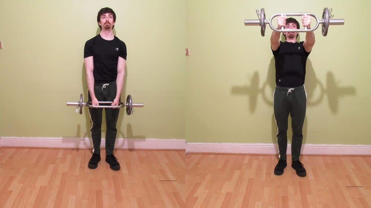 Hammer curl bar/tricep bar exercises, workouts, and weight