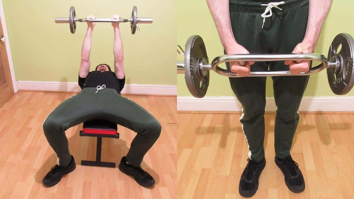 Hammer curl bar/tricep bar exercises, workouts, weight, and benefits