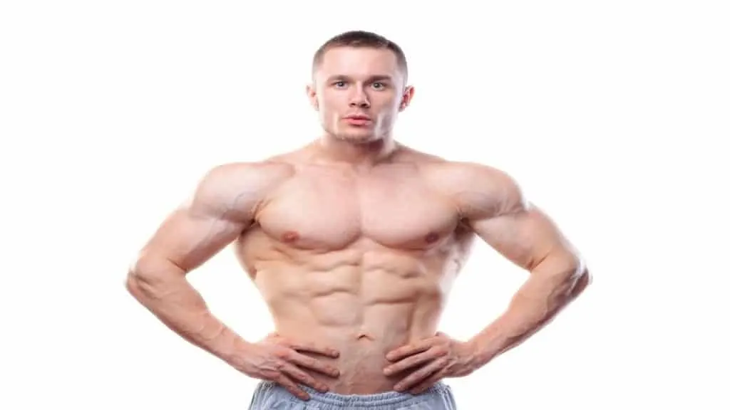 A bodybuilder with 24 inch wide shoulders