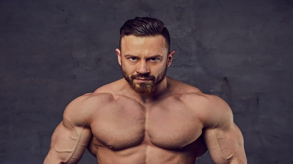 A bodybuilder with a 57 inch chest