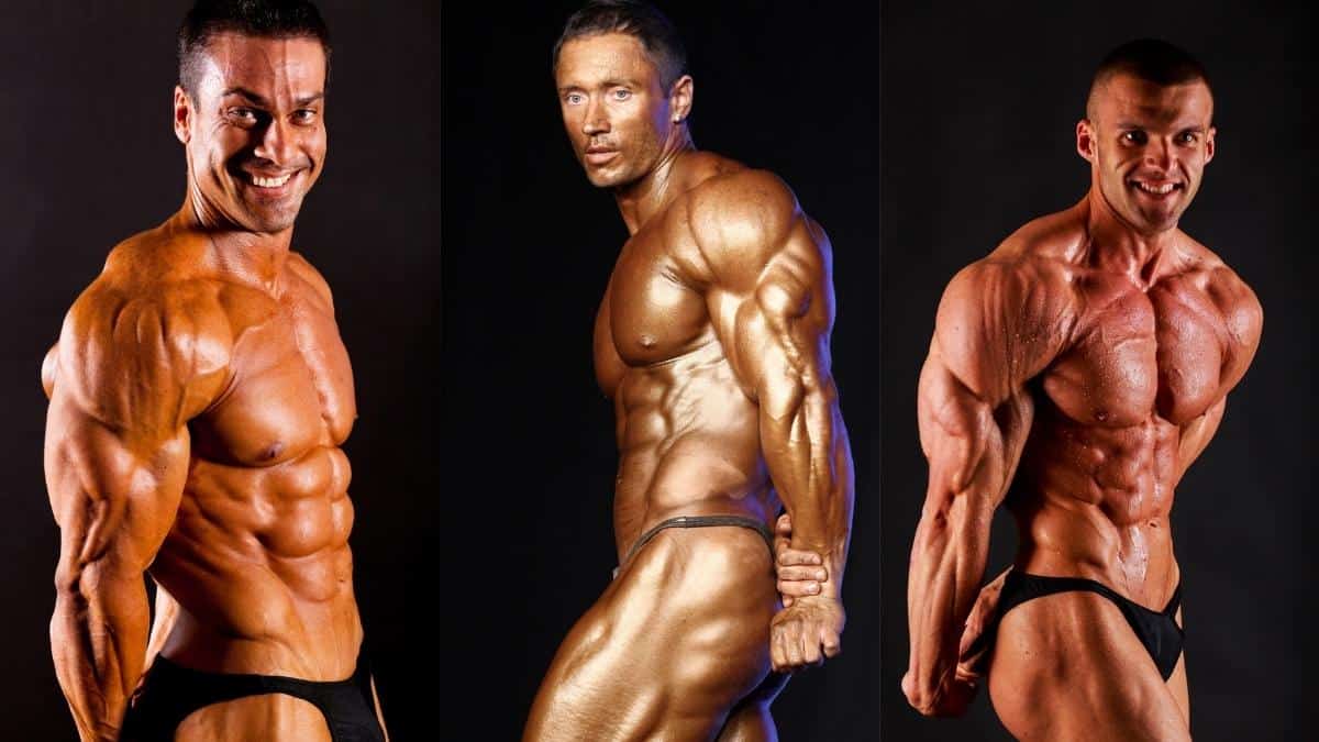 Three men who clearly have some of the best shoulders in bodybuilding history