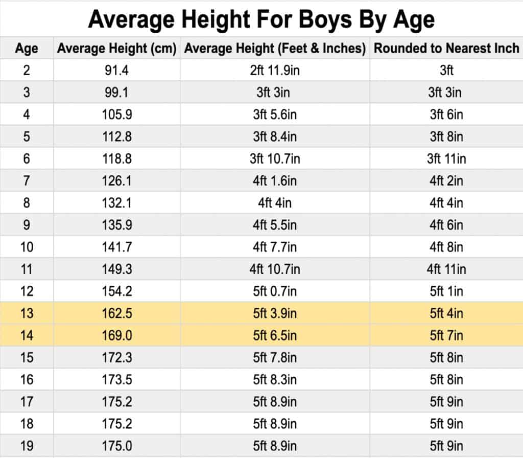 The Average 8th Grader Height and Weight for Boys and Girls