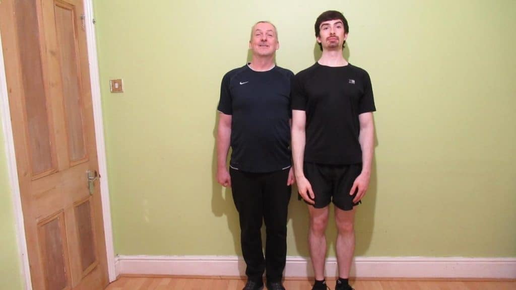 Two men showing that you can get taller and increase your height