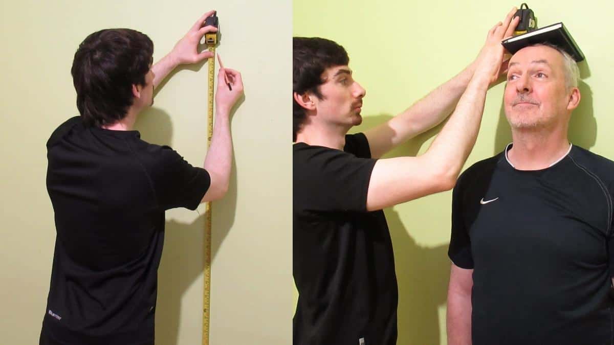 A man demonstrating how to grow 6 inches taller