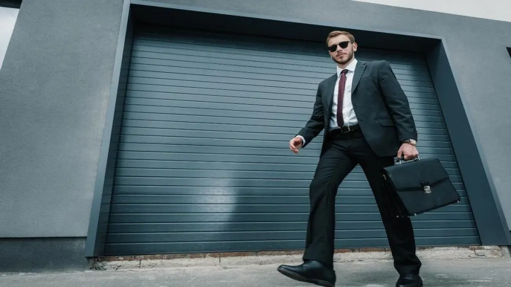 A man holding a briefcase