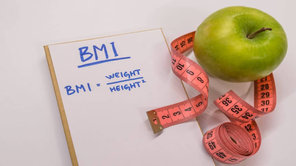 The formula for calculating BMI