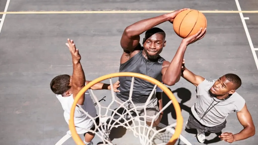 One of the best 6’5 forwards in the NBA throwing his basketball in the hoop